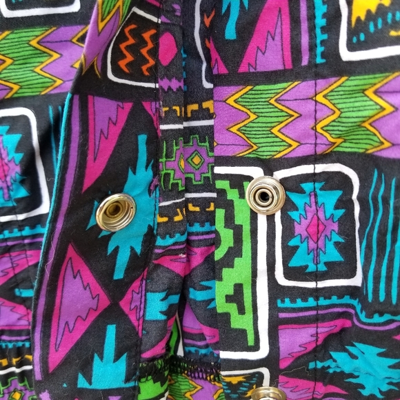 Vintage light wind breaker bomber jacket snap close - Picture 7 of 12